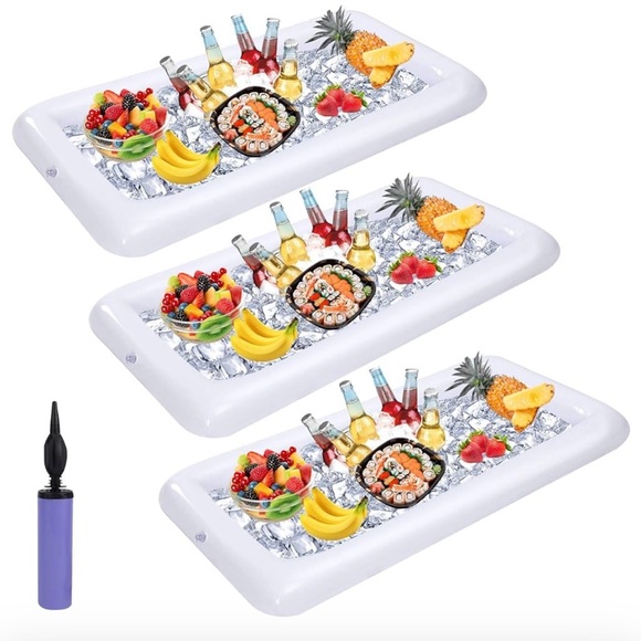 3 pack inflatable ice serving bar pool party buffet cooler - Picture 3 of 4